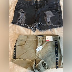 Two pairs of size 4 express shorts
